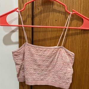 Pink Floral Lace Women's Top